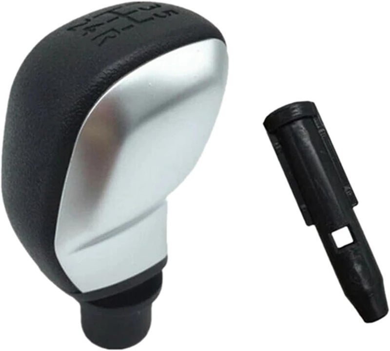 DEMULAX 5-Speed Gear Shift Knob - Black and Silver - Image 1