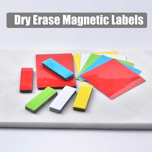 Realth Dry Erase Magnetic Labels Multicolor (2'' × 4'' 40 Pcs), Magnetic Name Tags Reusable for Teachers Students, Reusable Magnet Stickers, Magnet Labels for Whiteboard Classroom Fridge Office - Image 4