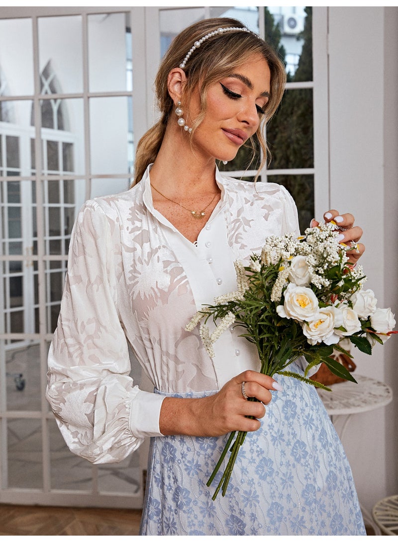 سيمبلي قمم الموضة النسائية - بلوزة عصرية للارتداء العادي والحفلة - Image 3