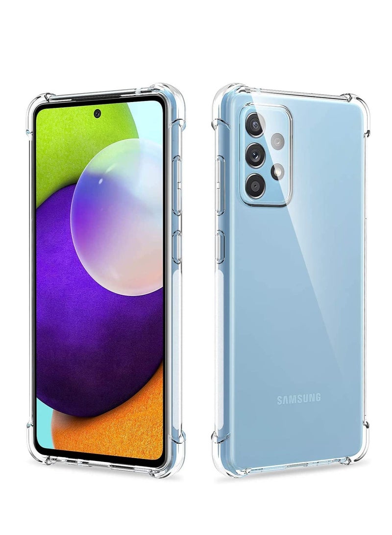 DUSALA Samsung Galaxy A52 4G / 5G / A52S clear silicone case soft TPU transparent anti scratch silicon cover with reinforced shockproof bumper corner protection for Samsung Galaxy A52 / A52s - Image 1