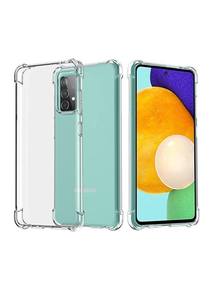 DUSALA Samsung Galaxy A52 4G / 5G / A52S clear silicone case soft TPU transparent anti scratch silicon cover with reinforced shockproof bumper corner protection for Samsung Galaxy A52 / A52s - Image 3