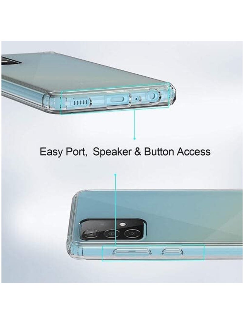 DUSALA Samsung Galaxy A52 4G / 5G / A52S clear silicone case soft TPU transparent anti scratch silicon cover with reinforced shockproof bumper corner protection for Samsung Galaxy A52 / A52s - Image 4