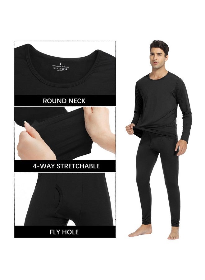 URATOT 3 Sets Men's Thermal Underwear Set Fleece Lined Long Johns Thermal Underwear Base Layer Set for Men Cold Winter - Image 4