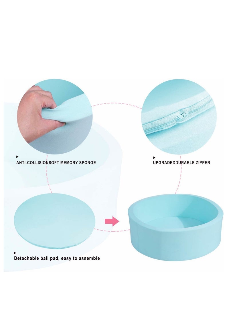 XICEN Ball Pit Includes 100 Balls, 39.3inch x 11.8inch Foam Ball Pit,  Baby Toddlers Soft Ball Pool, Gift for Girls and Boys, Suitable for Home Use Indoor and Outdoor Use - Image 4