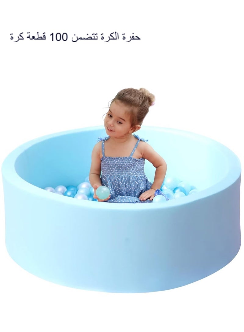 XICEN Ball Pit Includes 100 Balls, 39.3inch x 11.8inch Foam Ball Pit,  Baby Toddlers Soft Ball Pool, Gift for Girls and Boys, Suitable for Home Use Indoor and Outdoor Use - Image 2