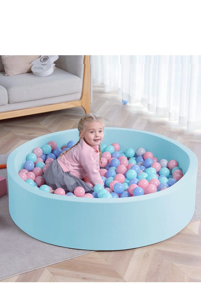 XICEN Ball Pit Includes 100 Balls, 39.3inch x 11.8inch Foam Ball Pit,  Baby Toddlers Soft Ball Pool, Gift for Girls and Boys, Suitable for Home Use Indoor and Outdoor Use - Image 1