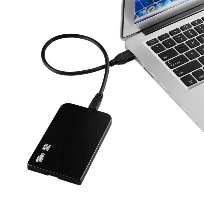 2.5 بوصة USB3.0 SATA SSD HDD صندوق محرك الأقراص الصلبة 5 جيجابت في الثانية 3 تيرابايت USB3.0 SATA صندوق محرك الأقراص الصلب المحمول (فضي) - Image 3