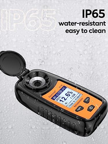 Aicevoos Digital Sugar Brix Refractometer brix Meter Automatic Temperature Compensation Range 0-35%，±0.2% Precision, Perfect for Fruits, Juices, Vegetables, Drinks and Coffee - Image 5
