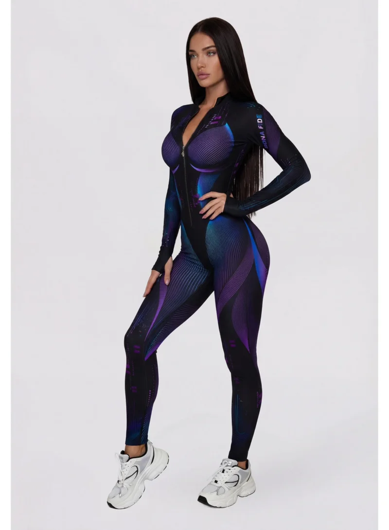 Bona Fide Bona Fide: Jumpsuit "Techno Vibe" Techno Vibe Gym Jumpsuit for Women for Women | Best Price UAE