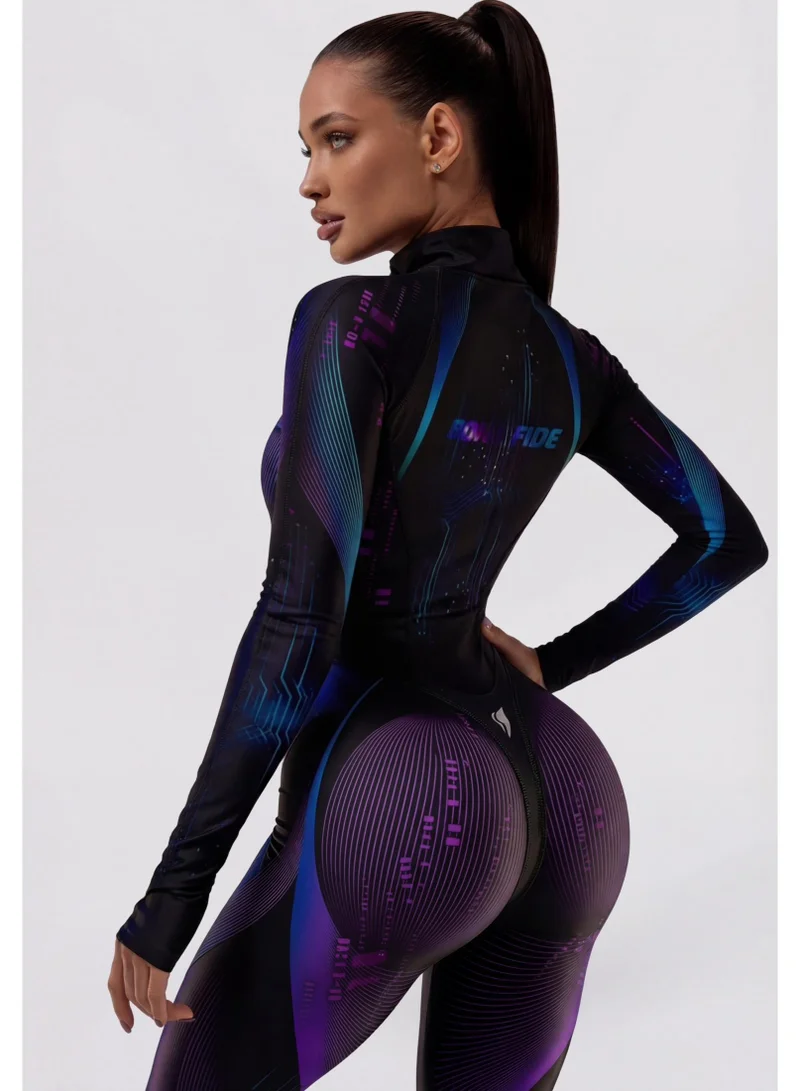 Techno Vibe Gym Jumpsuit for Women