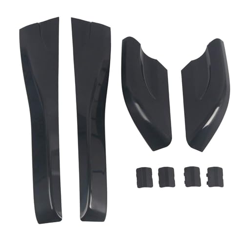 L2R for Hyundai Tucson 2004 2005 2006 2007 2008 Car Roof Rails Rack Leg Cover End Cap Protector Cover Glossy Black Exterior Accessories 8PCS - Image 2