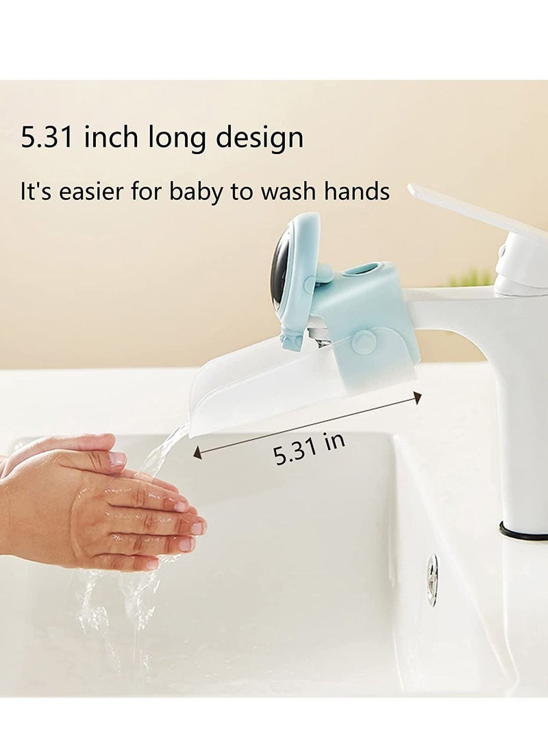 Faucet Extender Kids Hand Wash Helper Children Safe Fun Cartoon Sink Handle Extender for Toddler Kids for Faucet Fits Most Faucets Reduce Splash 2 PCS Blue White - pzsku/Z63144FE628E5B7F49CDDZ/45/_/1676714198/57996eae-6a71-4c00-9186-27f1eabaa879