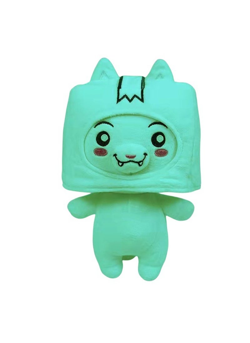 25cm Luminous Fox Plush Toy Lankybox Paper Box Doll Soft Plush Doll Boy Girl Birthday Gift  - Image 1