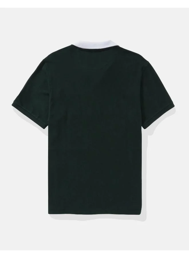 American Eagle AE Graphic Polo Shirt