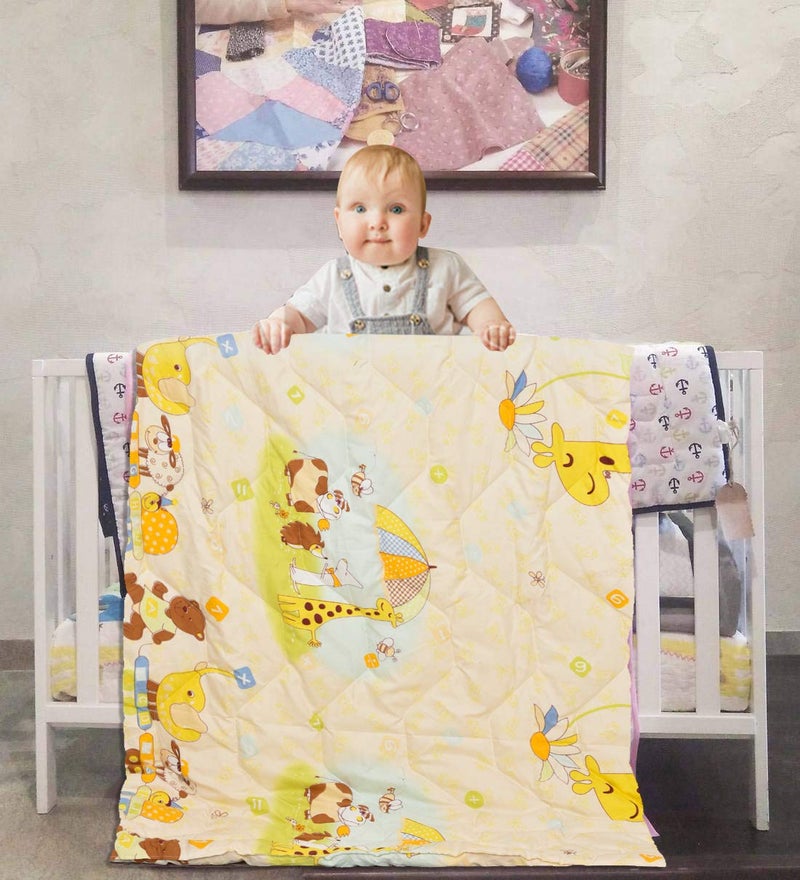RRC Super Soft Brushed Microfiber Cotton Kids Comforter & Blanket | 150 GSM | 0-8 Years | 60X45 Inches | Lightweight, Cozy & Skin-Friendly - Image 1