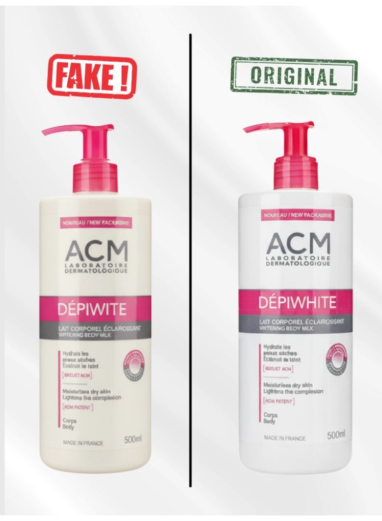 ACM Laboratoire dermatologique ACM Dépiwhite Body Milk Lotion 500ml – Premium Whitening and Hydrating Body Lotion for Even Skin Tone, Anti-Dark Spots, Radiant Glow, Smooth Texture, and Dermatological Care - Image 2