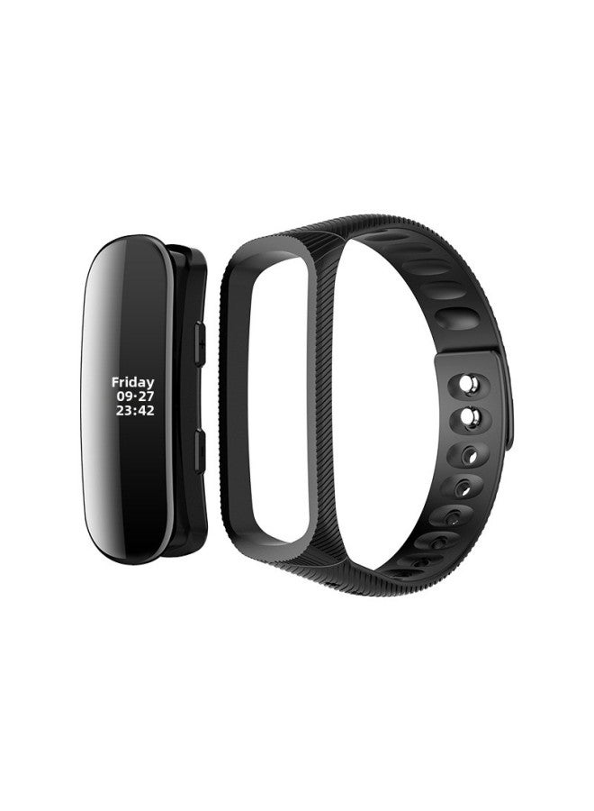 Generic JNN S6 Watch Recording Pen Smart Recording Pen Meeting Record Student Class Smart Sports Bracelet Recording Pen-Color:Black-Capacity:4GB  - Image 5