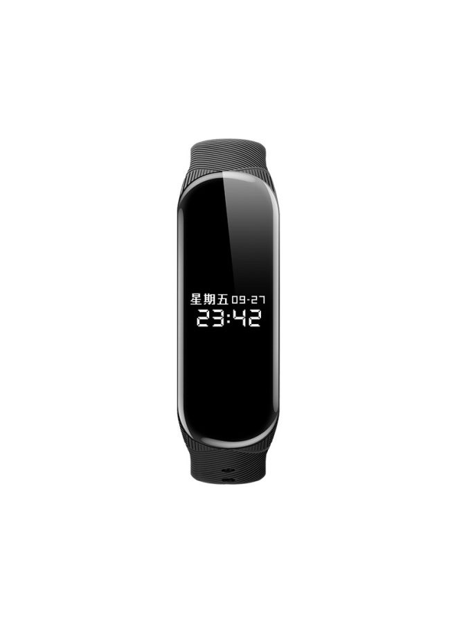 Generic JNN S6 Watch Recording Pen Smart Recording Pen Meeting Record Student Class Smart Sports Bracelet Recording Pen-Color:Black-Capacity:4GB  - Image 1