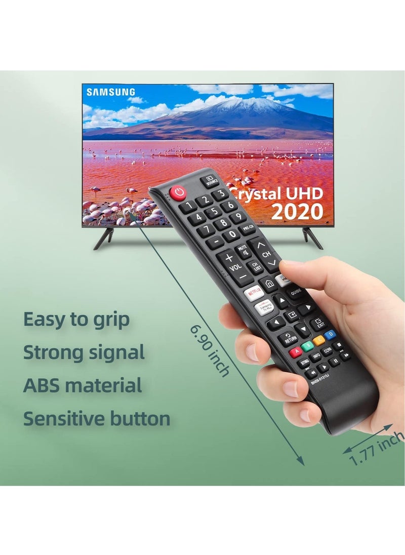 ELTRAZONE - Remote Control BN59-01315J Replacement for Samsung-Smart-TV-Remote Samsung LED LCD QLED 4K 8K UHD 3D HDTV HDR Curved Crystal Smart TV with Netflix, Prime Video, Samsung TV Plus Button - Image 1