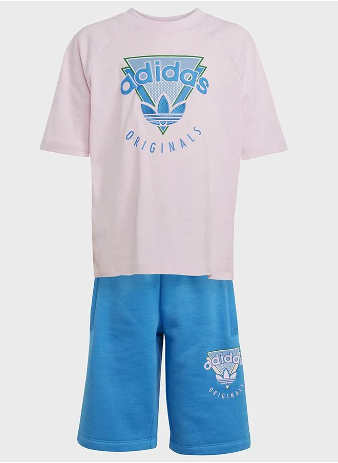 اديداس طقم للأطفال Shorts and Tee
