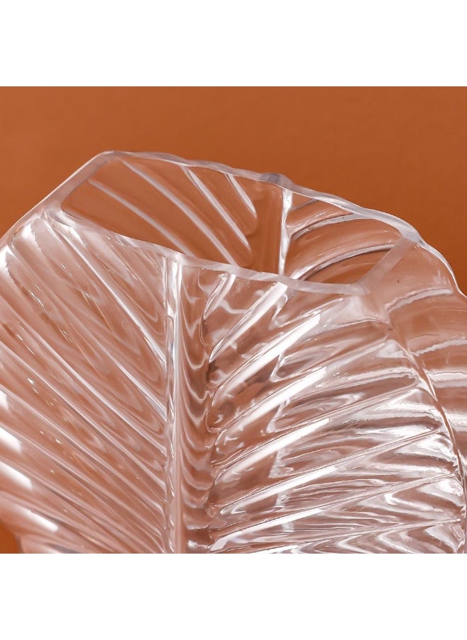 DANUBE HOME Danube Home Vetro Leaf Sphere Clear Glass Vase - 25X22Cm Multi Color Home Decor Collection For Fresh Flowers Elegant Botanical Decoration Decorative Home Accessories  - Image 2