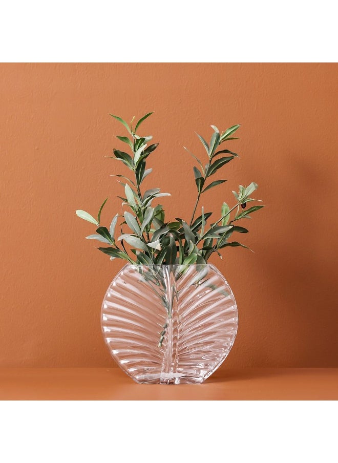 DANUBE HOME Danube Home Vetro Leaf Sphere Clear Glass Vase - 25X22Cm Multi Color Home Decor Collection For Fresh Flowers Elegant Botanical Decoration Decorative Home Accessories  - Image 3