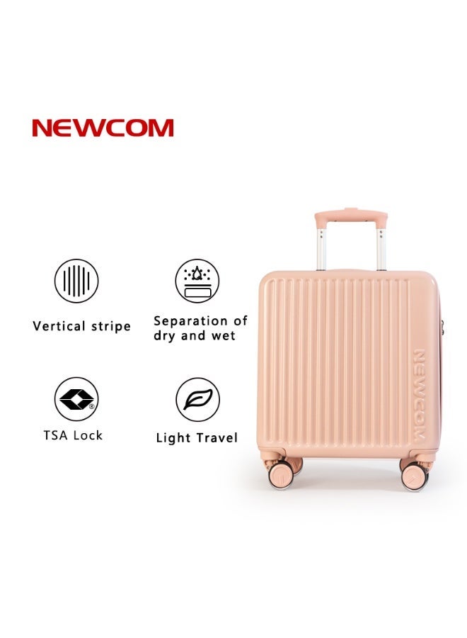 NEWCOM Single Hardside Spinner 4 Wheels Cabin Trolley Luggage With TSA Lock 18 Inches NEWCOM - Image 2