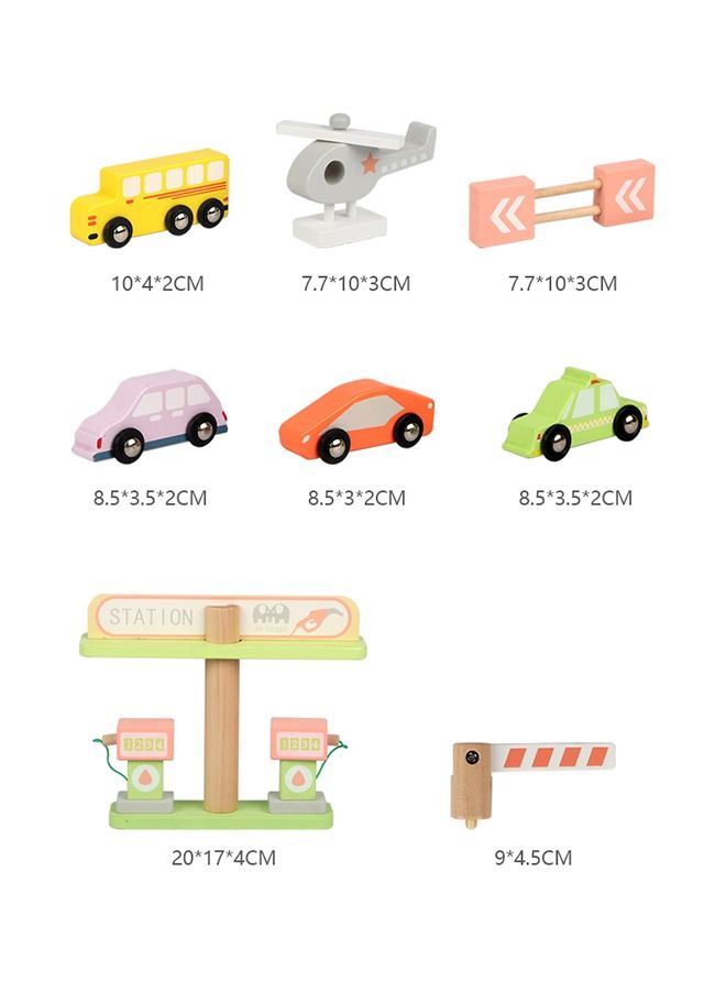 XIANGYU Kids Toy Parking Slot Educational 3 Storey Sliding Car Simulation Mini Garage Wooden Toys - Image 5