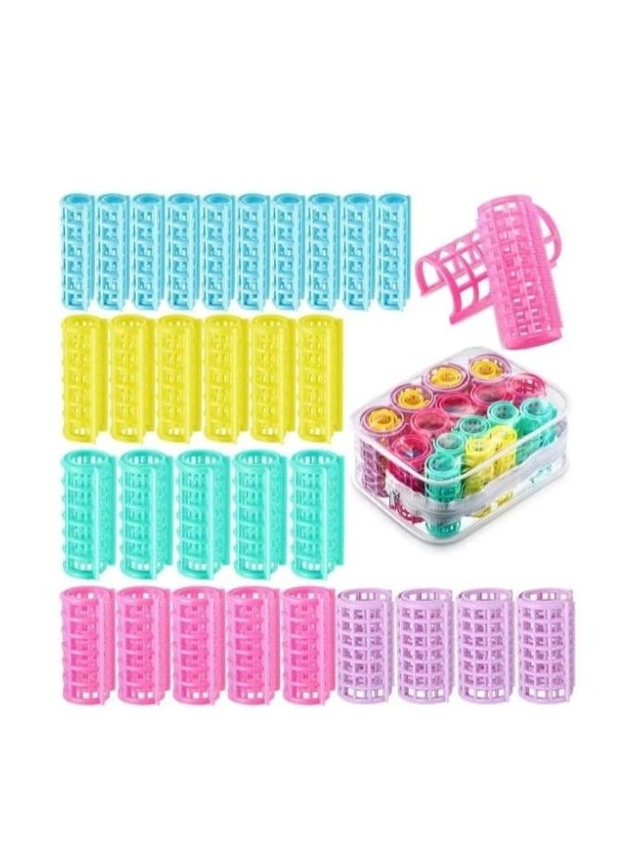 XiuWoo 30-Piece Hair Rollers Multicolour