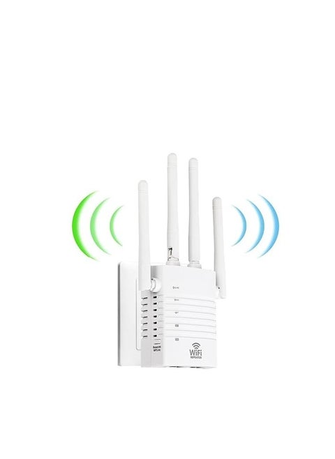 1200Mbps WiFi Range Extender Signal Booster for Large Homes, Covers 12880sq.ft, Connects Up to 105 Devices, Enhances Internet Speed and Coverage