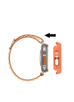 GULFLINK PC Half Case Protector frame Compatible with Apple Watch Series 8 ULTRA 49 mm Orange  - Image 3