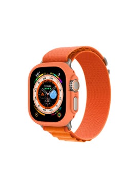 GULFLINK PC Half Case Protector frame Compatible with Apple Watch Series 8 ULTRA 49 mm Orange  - Image 5