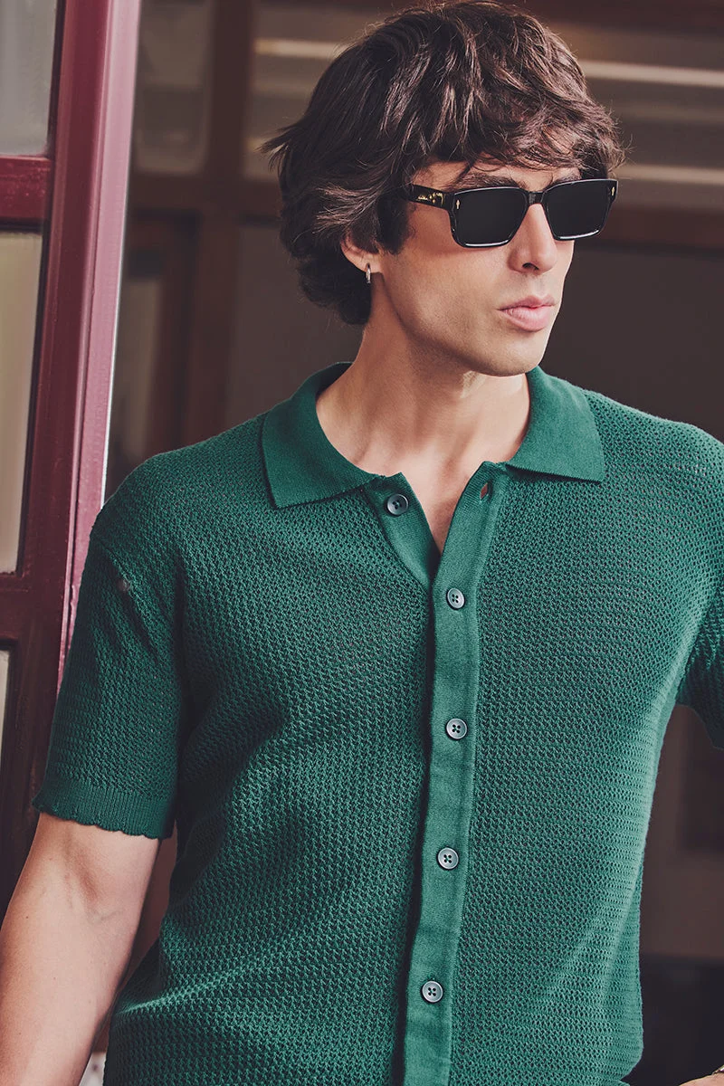 SNITCH Late Checkout Flat Knit Shirt