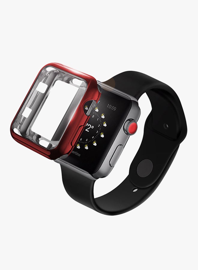 Voberry Protective Case Cover For Apple Watch Series 3 38mm Red - Image 2