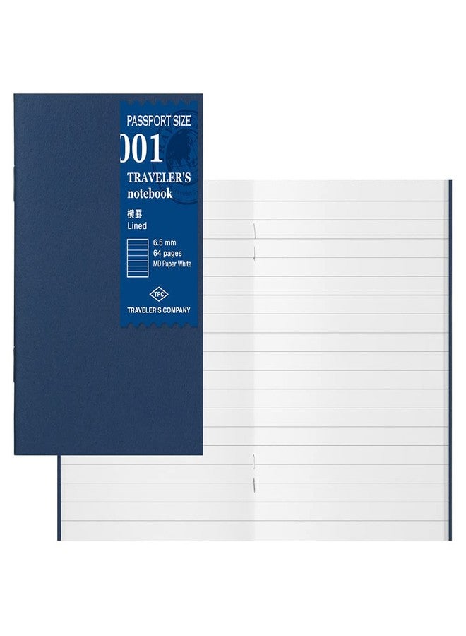 Designphil Traveler's Notebook Refill, Horizontal Ruled, 3 Pack, Passport Size 14368006 - Image 1
