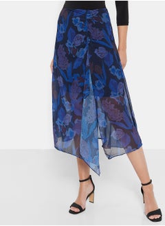 Ruched Midi Skirt