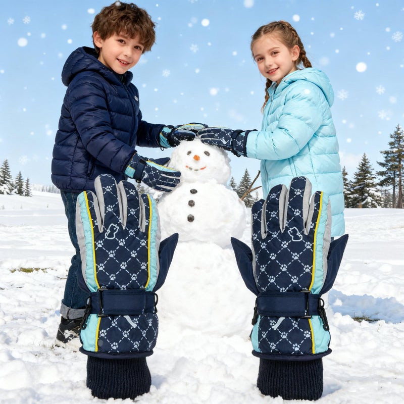 OVOY Kids Winter Thermal-Warm Gloves - Windproof Ski-Gloves Outdoor Snowboarding Gloves for Outdoor Activities - Image 5