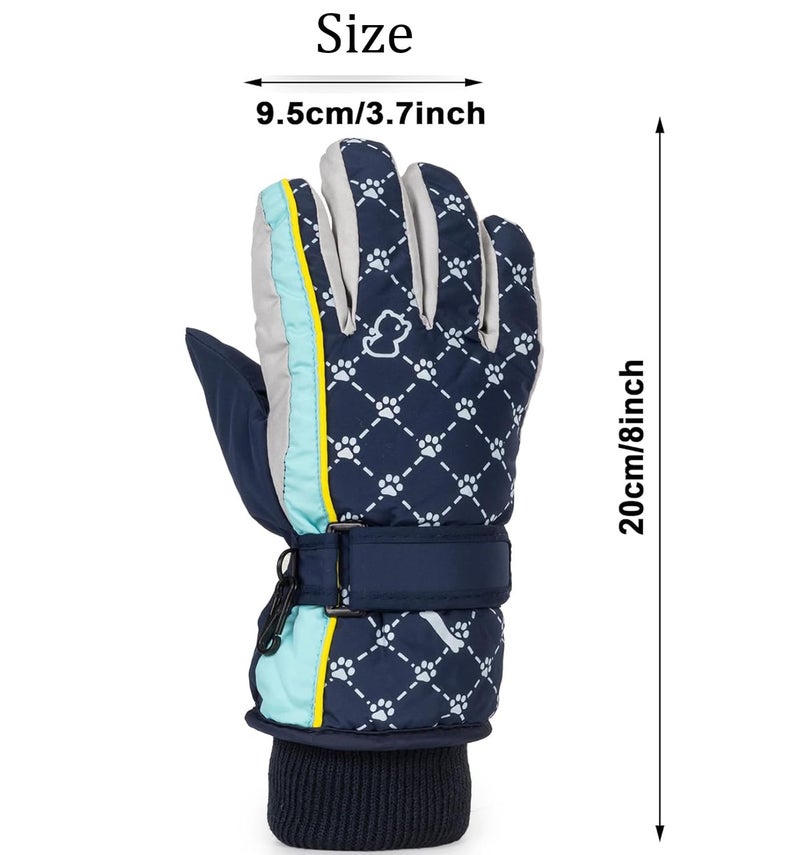 OVOY Kids Winter Thermal-Warm Gloves - Windproof Ski-Gloves Outdoor Snowboarding Gloves for Outdoor Activities - Image 2