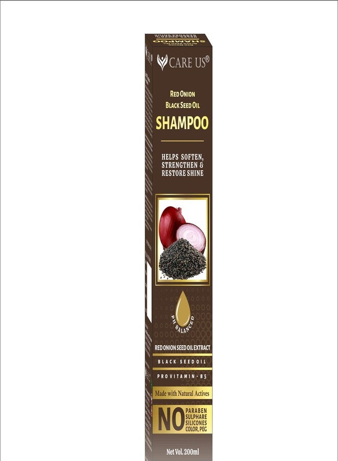 CAREUS Care Us Red Onion Black Seed Oil Shampoo for Soft, Strong and Shiny Hair (200ml) - Image 2