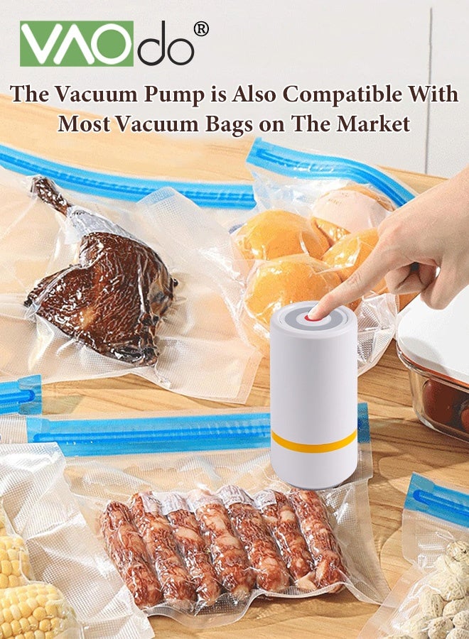 VAOdo 6PCS Food Storage Container Set with Vacuum Pump, Stackable Airtight Plastic Containers, BPA-Free Pantry Containers Storage Set, for Snacks for Pasta, Cereal, Dry Food, Flour - Image 4