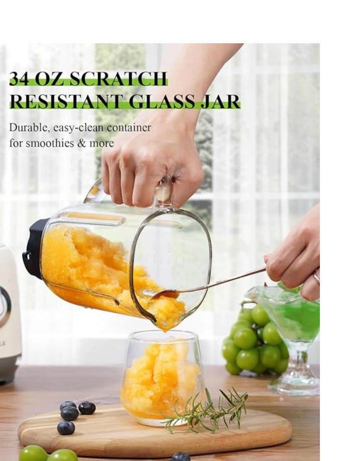 SHARDOR Countertop Electric Kitchen Blender & Mixer,700W 3 Adjustable Speeds for Milkshake, Ice Crush, Puree, Frozen Fruits  - White - Image 4