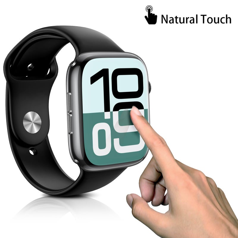 JULK [2 Pack] JULK 46mm Case with Screen Protector for Apple Watch 11 (2025), Slim Guard Bumper, Full Coverage Soft TPU Protective Cover for iWatch Series 11/10 46mm, 2 Transparent - Image 3