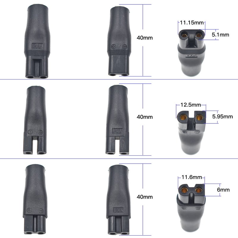 BOEEA 7 PCS Power Cord 5V Replacement Charger USB Adapter Suitable for Electric Hair Clippers, Beard Trimmers, Shavers, Beauty Instruments, Desk Lamps, Purifiers. - Image 3
