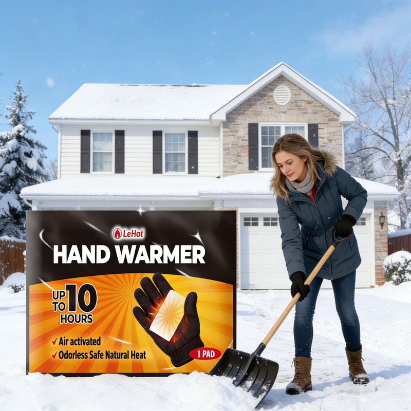 Lehot Hand Warmers - 60 Packs Hot Hands Disposable Heat Pad, Hot Hands Hand Warmers, Up to 10 Hours of Safe and Continuous Heat, Perfect for Camping, Outdoor Skiing, Fishing Ideal for Outdoors and Travel. - Image 5