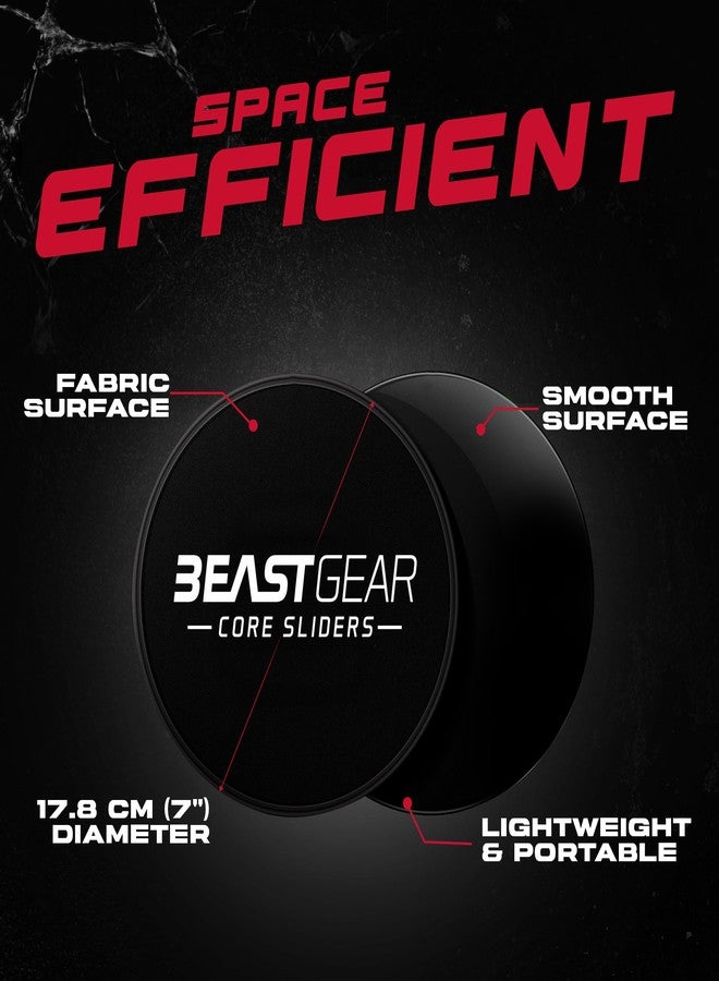 Beast Gear Exercise Sliders for Working Out - Dual Side Core Sliding Discs, Ab Sliders for Workout, Carpet, Hard Floors Fitness Sliders Gym Equipment for Home - Image 3