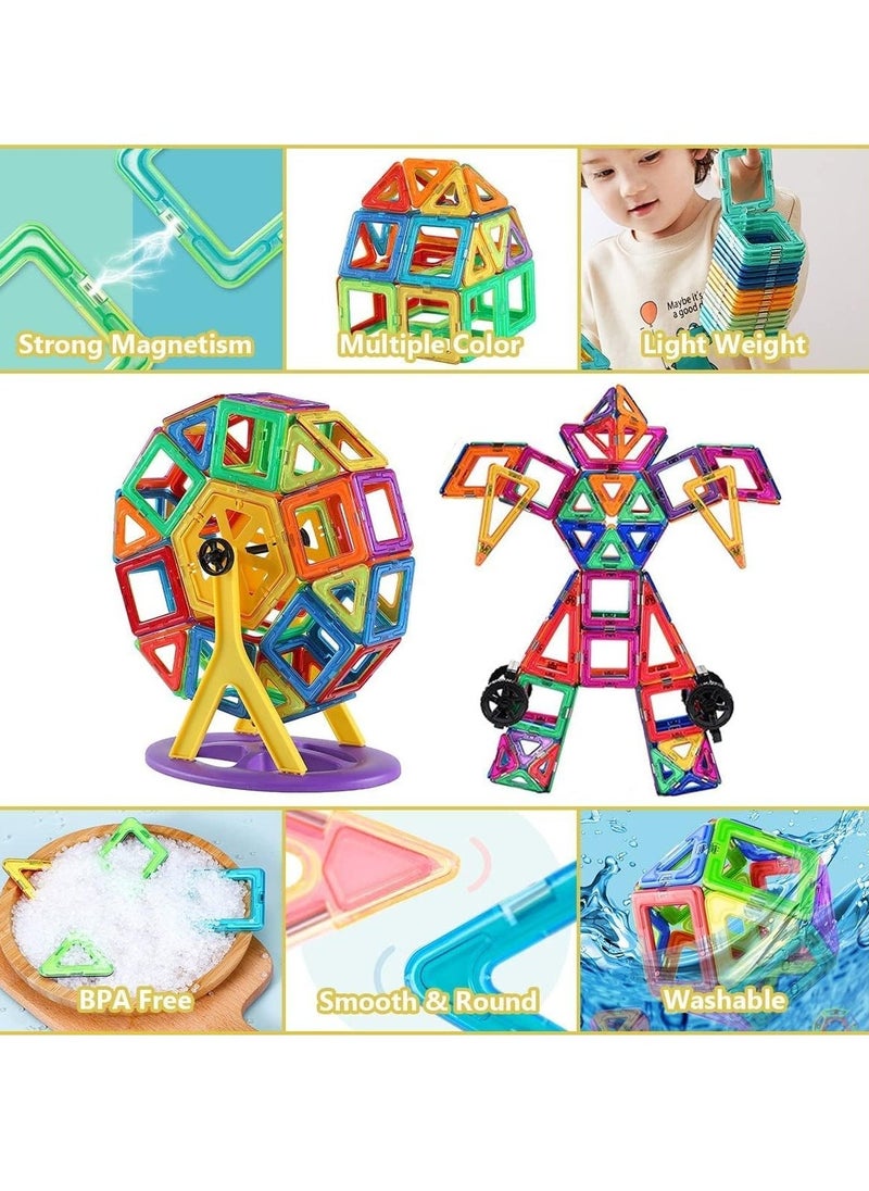 YelaJoy Magnetic Building Blocks, 97 Pieces, Magnetic Toy Magnets for Children, Magnetic Building Blocks Set, Toy, Magnetic Games for Children, Gift from 3 4 5 6 7 8 Years Boys Girls Building Blocks  - Image 5
