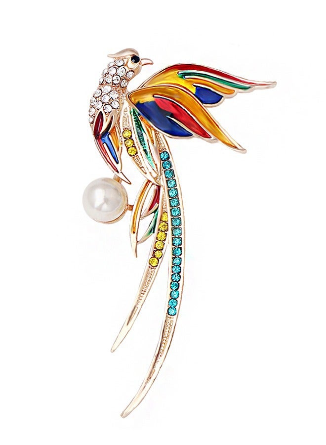 Beyond Hummingbird Brooche, Anti Rust and Anti Fading Alloy Brooch Pins, Corsage Scarf Clip Women Girls (Colorful) - Image 1