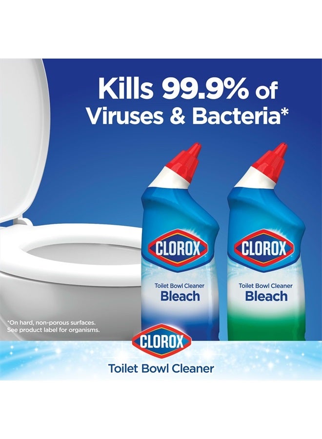 Clorox منظف وعاء المرحاض، رين كلين - 24 أونصة، عبوة من 2 (قد تختلف العبوة) - Image 2