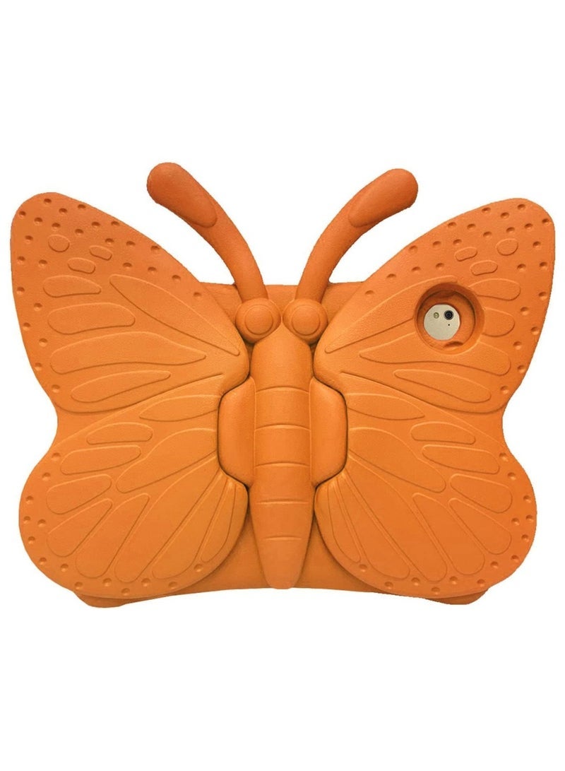 SmartGrist iPad Case for Kids, iPad 9.7 inch Case, Light Weight Shockproof EVA Foam Protective Tablet Stand Cover Holder for Apple iPad Air/Air 2 iPad 9.7 2017/2018 Cute Butterfly (ORANGE) - Image 2