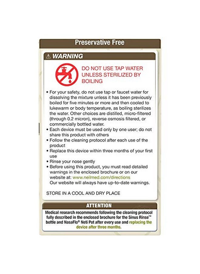 NeilMed Sinus Rinse Premixed Refill Packets With Xylitol, 60Ct.  - Image 3